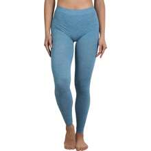 ToBeInStyle Women's Colorful Elastic Full Length Leggings - Heathered - Teal - View 1