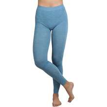 ToBeInStyle Women's Colorful Elastic Full Length Leggings - Heathered - Teal - View 6