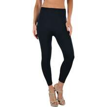 ToBeInStyle Women's Colorful Elastic Capri Length Leggings - 27" 高腰 - 黑色 - 查看 4