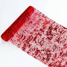 1 Miếng Gold Foil Khăn trải bàn , Long lanh Lấp lánh Giấy nhôm Gầy Lưới Khăn trải bàn Cuộn , Vàng bạc Bàn Đồ trang trí Lá cờ , Thích hợp Cho đám cưới , Tiệc sinh nhật - 1 cái - Xem 7