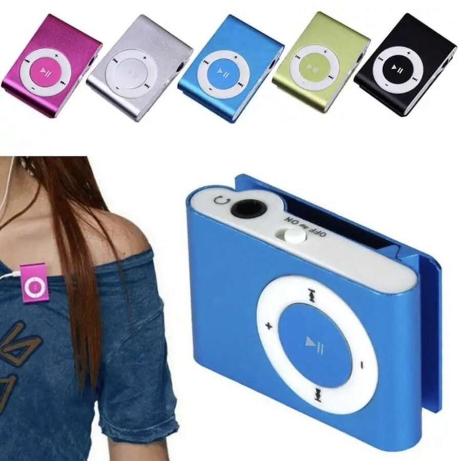 Mini Reproductor MP3 Portátil, Reproductor Multimedia de Música Digital Portátil con Auriculares Y Cable USB - Multicolor - Ver 1