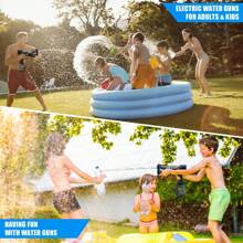 Strongest Electric Water Pistol With 400 Ammos, Beforalla Transparent Automatic Squirt Guns High Powered IP67 Waterproof, Bodinator Classic Water Gun Summer Pool Toys - Black - View 6