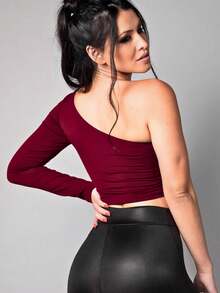 Women Tops - Màu Đỏ Sâu - Xem 2