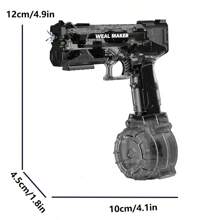 Strongest Electric Water Pistol With 400 Ammos, Beforalla Transparent Automatic Squirt Guns High Powered IP67 Waterproof, Bodinator Classic Water Gun Summer Pool Toys - Black - View 8