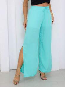 Women Pants - 薄荷綠 - 查看 3
