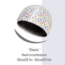 1 pièce Bonnet de bain sportif en PU rose rouge, avec imprimé , doux et confortable, antidérapant, unisexe, équipement de sport, accessoires de plage, accessoires de piscine - Rose vif - Voir 3