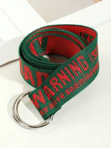 1 pezzo Cintura casual unisex con motivo a lettera, adatta per uso quotidiano boho, scuola estiva, casual scolastico, business, ragazzo, marito, padre, regalo per papà, uso quotidiano, moda, adolescente, all'aperto, vacanza, atletica, viaggio, strada, boho, autunno vintage, autunno, Ognissanti