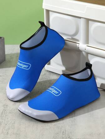Women's Blue Beach Shoes Water Shoes For Water Sports, Swimming, Anti-Slip Water Socks For Swimming, Jogging, Yoga, Indoor Running, Climbing