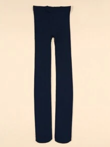 1 Miếng Màu thuần Vớ Của phụ nữ Đúng mẫu , Giảm béo Vớ , Sọc dọc Mẫu , Gợi cảm mỏng Quần tất Với Thắt lưng Nịt vớ , Châu Âu và Châu Mỹ Phong cách - Màu xanh hải quân - Xem 4