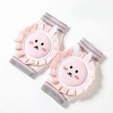 1入組寶寶爬行護膝,護膝及護肘套,厚款、透氣可愛卡通設計