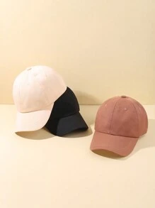 3件套 时尚可爱棒球帽，可调节遮阳帽，适合男士、女士、婴儿，春夏休闲佩戴 - 彩色 - 查看 2