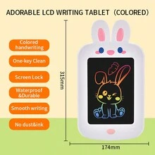 Deer Design Unicorn Lcd Writing Tablet, Reusable Electronic Handwriting Board With Animal Drawing For Learning And Doodling, Toy Made Of Abs - Multicolor - View 13