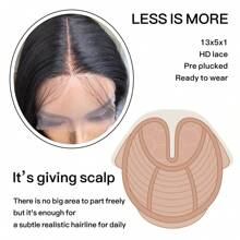 DZfirst 透明花邊假髮直髮中分假髮13*5*1花邊黑色30英寸合成纖維耐高溫假髮t型花邊假髮hd透明花邊假髮日常使用柔滑假髮