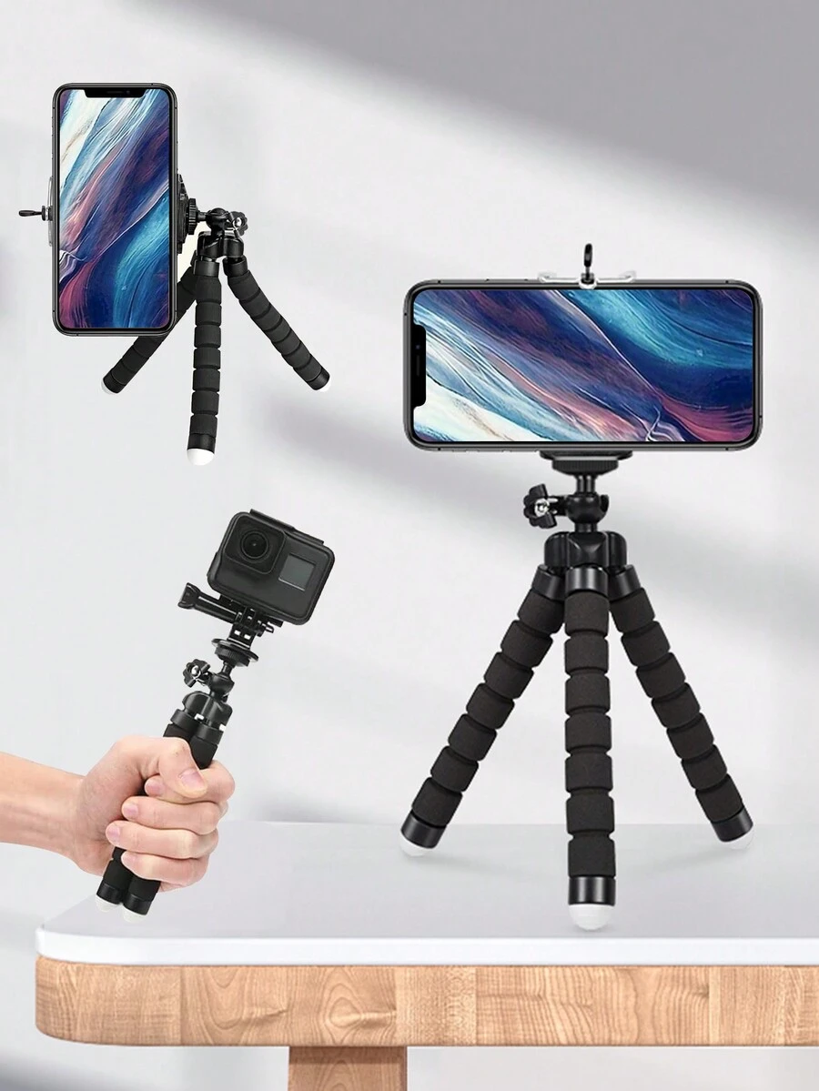 Octopus Sponge Phone Holder, Universal Selfie Stick Tripod SHEIN USA