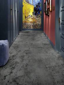 1pc Retro Thickened Grey Cement Patterned Anti-Slip Waterproof Wear-Resistant Wallpaper Self-Adhesive Floor Tile Stickers For Home Decor, Stickers, Wall Decal, Vinyl Decal For Home Decorations, Spring Decoration Items Refresh Your Home, Rama Decoration Stickers Gifts Birthday Graduation Floor Tiles Flooring Floor Tiles Self Adhesive Floor Tiles Peel Stick Living Room Decor Room Decor Kitchen - Multicolor - View 4