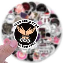 110PCS Dark Romance Czytelnicy Naklejki Naklejki winylowe Album, Pamiętnik, Laptop, Zderzak, Deskorolka, Butelki na wodę, Komputer, Telefon, Kreskówka, Kask, Naklejki samochodowe, Artykuły szkolne, Powrót do szkoły