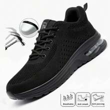 Men Work & Safety Shoes - Black - View 1