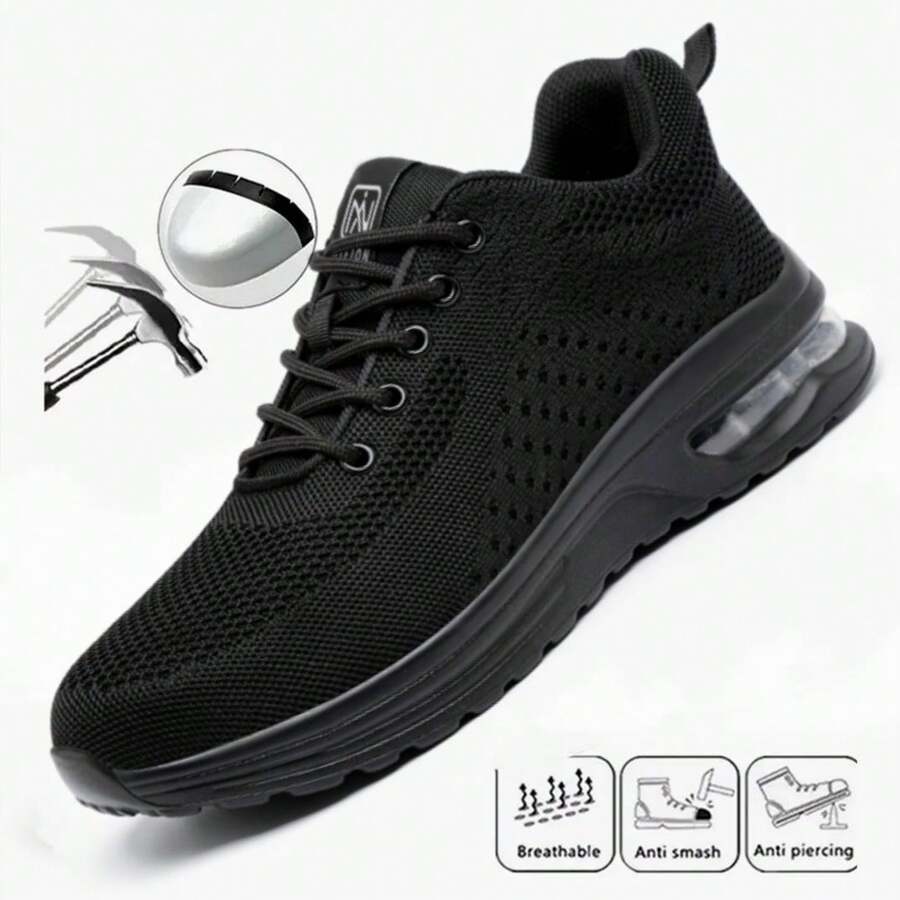 Men Work & Safety Shoes - Black - View 1