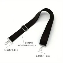 Adjustable Nylon Crossbody Bag Strap Fashion Solid Color Shoulder Strap Perfect Bag Accessory