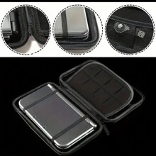 DALUHE 3ds Xl收納盒,eva防水硬殼保護盒,附可拆卸手腕帶,適用於new 3ds Xl,3ds Xl,3ds Ll,2ds Xl或dsi,ds Lite