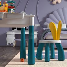 80PCS Multifunctionele Kinder Speelgoed Tafel Vakantie Cadeau Goedkope Magische Bouwsteen Tafel Wordt Geleverd Met 80 Grote Deeltjes Bouwstenen Kamerdecoratie Kerstcadeaus Kleur Blok Kleurblokken, Kindertafel, Kinderkamer, Tafel Voor Kinderen - Blauw - Bekijken 5
