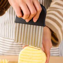 1pc Stainless Steel Potato Slicer - Silver - View 7