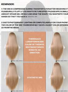 13x4 Golden Straight Synthetic Lace Front Wig Without Glue For Women, Pre-Plucked, Heat Resistant Fiber