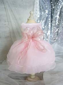 1件可愛的狗狗婚紗,公主風格小狗裙,寵物網紗圓舞曲禮服 - 彩色 - 查看 6