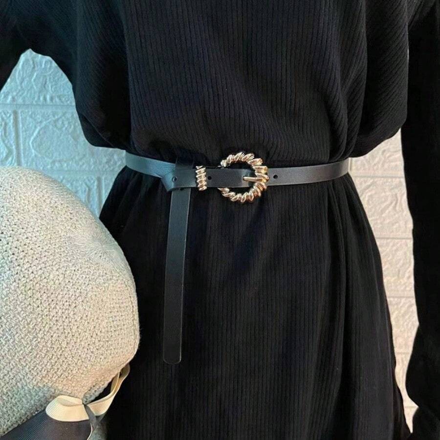Women Belts - 黑色 - 查看 1