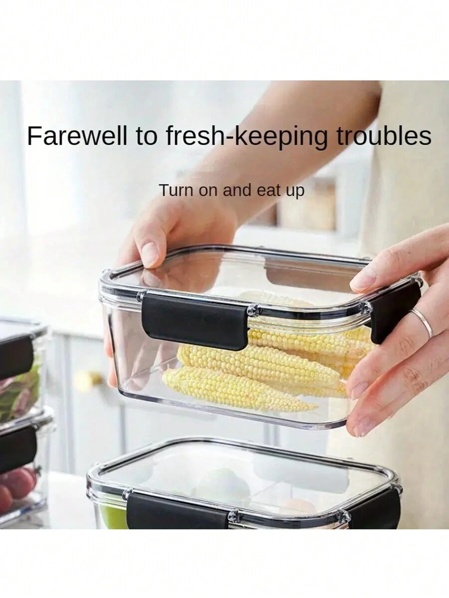 玻璃食品儲存餐食準備容器附蓋子,密封玻璃午餐盒,防漏玻璃,適用於微波爐、烤箱、冰箱和洗碗機