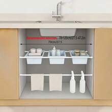 FEPK 1 件/2 件可调节浴室浴帘杆支架、鞋柜架、壁挂式窗帘钩、毛巾杆钩、厨房卧室客厅配件家居浴室装饰秋季装饰浴室配件返校 - 彩色 - 查看 11