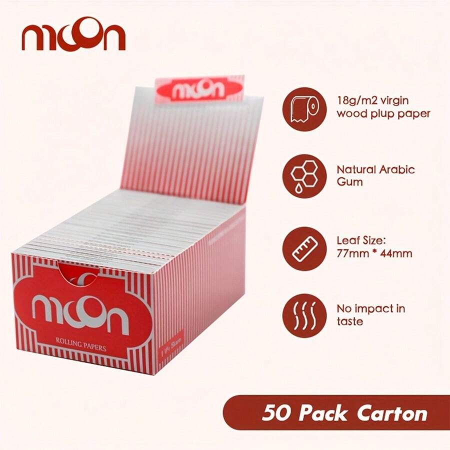 50 Tập sách Mặt trăng Gỗ Cán Giấy tờ - Nhiều màu - Xem 1