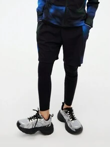 Annil 青少年男孩春秋季跑步運動長褲，吸濕快干，黑色 - 黑色 - 查看 1