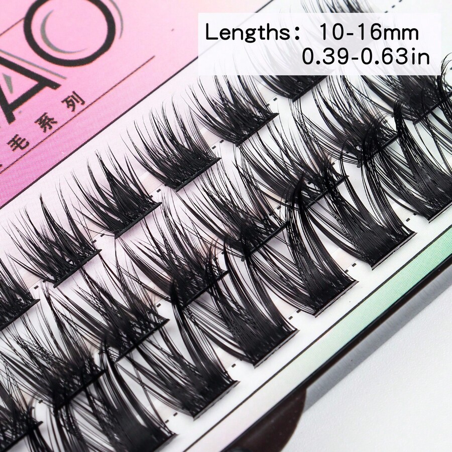 Huicop Lash Clusters Cluster Lashes 36 PCS Individual Lashes Two Styles