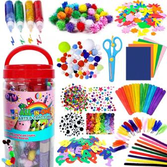 Arts And Crafts Supplies - Crafts For Girls 4, 5, 6, 7, 8, 9 Years Old With Pipe Cleaners Craft, Popsicle Sticks For Crafts, Glitter Glue Stick & Gloogly Eyes, Birthday Gifts For Kid Sewing Machine,Glitter Glue Kids,Knitting Machine Set,Diy Kit Kids,Craft Kit>Kid,14 Year Old Girl,Arts And Crafts Kids,Sewing Machine,Kids Crafts,Arts And Crafts Kids,Craft Kit,Kids Crafts