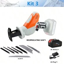 Không dây Reciprocating Nhìn thấy Tương thích với 18V Pin Có thể mang đi Điện lực Nhìn thấy Tay Nhìn thấy Nhìn thấy Đối với Gỗ kim loại Đông cứng Thịt - trái cam - Xem 13