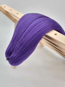 Halloween Rozciągnięty Spleciony Doczepy do włosów  26 Cal Warkocz Bez Węzeł Skrzynka Profesjonalna strona Syntetyczny Szydełkować Naturalny Warkocz Czarny Wino Opaski Do Włosów