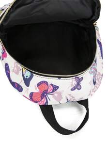 1pc Simple Black Nylon Mini Backpack For Women,Perfect For Daily Life,Dating,Travel,Etc.,School Bag,Portable,Laptop Compartment,Large Capacity,For Teen Girls Women College Students,College,Middle School,High School,Outdoors,Travel,Outings,Elementary School,Office - Multicolor - View 6