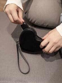 心形腕间晚宴情人节女士钱包迷你钱包钱包腕带钱包零钱包