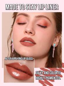 Misslyn 3支装持久唇线笔套装，持久显色，顺滑配方，防水防汗，质地细腻易上妆，色泽鲜艳，适合Y2K妆容、派对、海滩、旅行、度假、露营、户外活动、新年、情人节等场合，是时尚女孩的理想礼物，也适合节日、校园、春节、情人节等场合。纯素配方，不含动物成分。 - Shade 05+124+01 - 查看 8