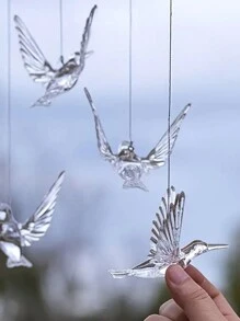 2pcs Wedding Decorations Transperent Acrylic Hummingbird For Party Backdrop, Home Ceiling Decor,Home Decor ,Room Decor,Wall Decor Gifts Birthday Graduation