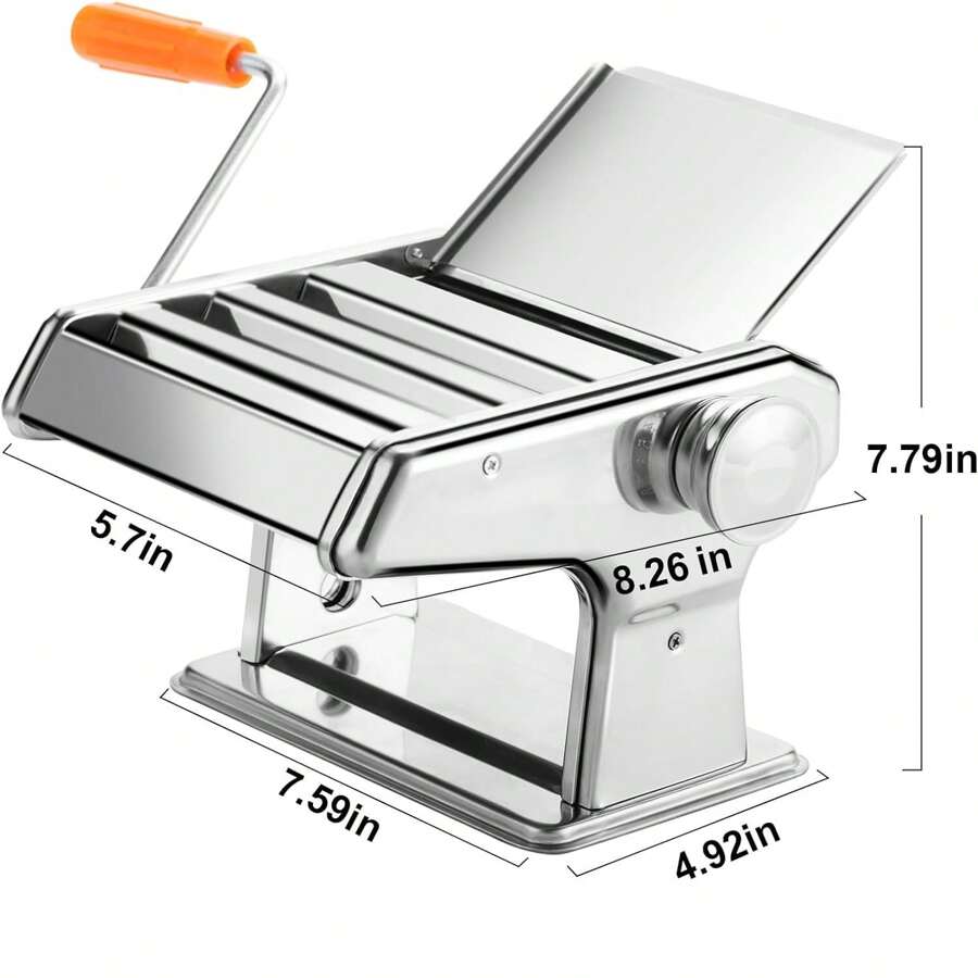 Pasta Machine, 9 Adjustable Thickness Settings And 3 Cuttter Pasta