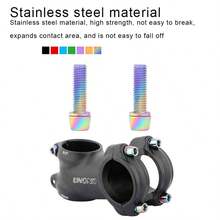 1 盒金色自行车立管螺丝不锈钢自行车车把立管螺栓 6 件公路山地自行车动力台螺丝自行车车把固定螺栓 - 金色 - 查看 6