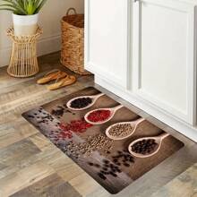 1pc Creative Soft Memory Foam Anti-Slip Kitchen Floor Mat, Easy To Clean