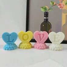 1支手工製作的love Aromatherapy蠟燭,ins家居擺設拍攝道具,生日禮物,婚禮伴侶禮物