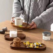 1pc Rosewood Large Tray, Suitable For Desserts, Breakfast, Sushi, Buns, Snacks, Fruits, Multi-Functional Tray, Applicable For Home Kitchen, Restaurant, Bakery, Sushi Shop, Dessert Shop, Kitchen Supplies, Various Holiday Dessert Display - Yellow - View 9