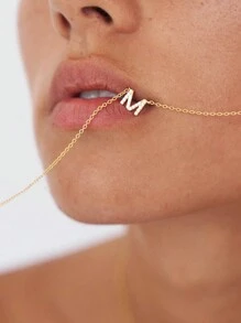 FOREVER QUEEN S925银项链 26个首字母A-Z项链 镀14K金 女士项链 女孩情人节礼物 精致项链 银项链 时尚女士吊坠项链 珠宝礼物 女士 - 金黃色 - 查看 6