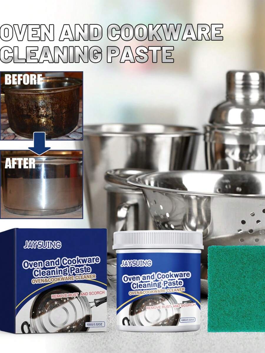 Jaysuing Stainless Steel Cleaning Paste, MultiPurpose Kitchen Cleaner