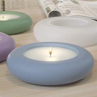 1 件 DIY 水晶树脂模具，用于烛台、储物托盘、装饰品、笔筒、花盆硅胶模具