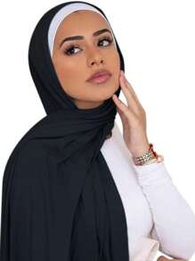 1Pc Soft Chiffon Scarf Shawl Long Scarf Wrap For Evening Dresses, Chiffon Hijab Scarves Headwrap For Women Elegant For Abaya Accessories Veiled Clothes,Beach,Holiday - Multicolor - View 16